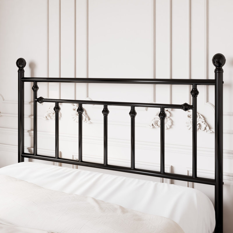 Laurel Foundry Modern Farmhouse Edsall Metal Bed with Headboard and